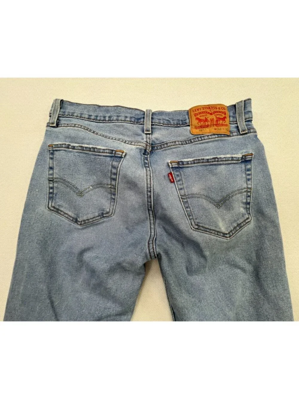 Levis Mens 511 Slim Straight Jeans Size 32x32 Blue Light Wash Denim Casual